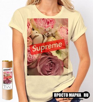 Женская футболка Supreme Flowers
