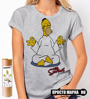 Женская футболка Гомер Simpsons медитация