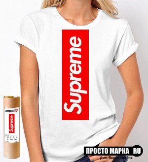 Женская футболка logo SUPREME vertical