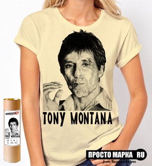 Женская футболка TONY MONTANA