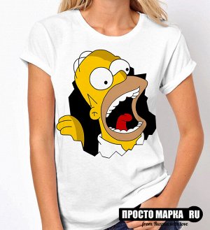 Женская футболка Гомер