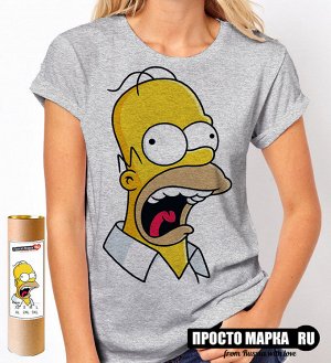 Женская футболка Гомер Симпсон