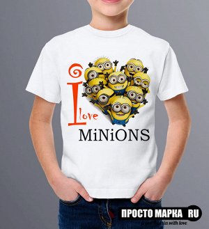 Детская футболка I Love Minions