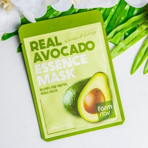 Тканевая маска "Авокадо" Farmstay Real Essence Mask Avocado, ,