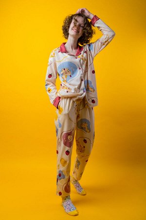 Женская пижама "Жирафики"