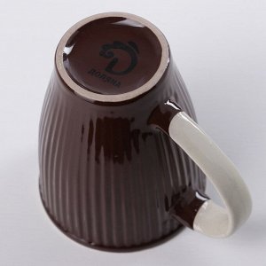 Кружка Доляна Coffee, 270 мл, цвет коричневый