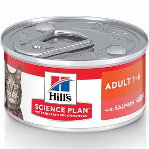 Hill's SP Feline конс 82гр Adult Salmon д/кош Лосось (10802DE) (1/24)