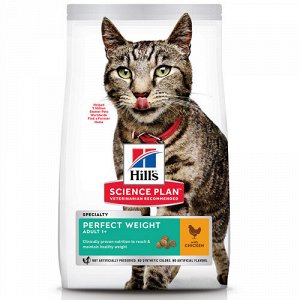 Hill's SP Feline Adult PerfectWeight д/кош Идеальный вес Курица 1,5кг (3673T) (1/6)
