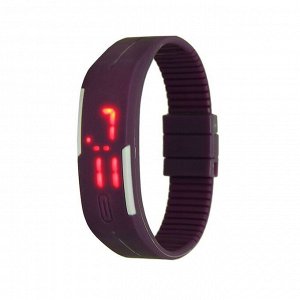 Часы наручные "Скайер", электронные, фиолетовые, l=25 см