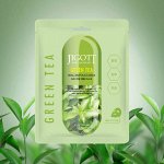 Ампульная тканевая маска с экстрактом зеленого чая Jigott Green Tea real Ampoule Mask