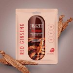 Ампульная тканевая маска с экстрактом красного женьшеня Jigott Red Ginseng Real Ampoule Mask