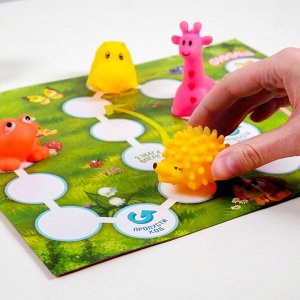 Настольная развивающая игра для малышей «Храбрые зверята»