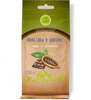 Какао-бобы сырые в горьком шоколаде ДарыПамира. 100г