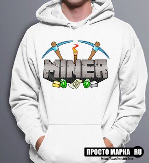 Толстовка с капюшоном Minecraft MINER
