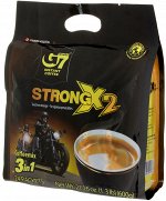 Растворимый кофе  фирмы «G7». «STRONG X2» 3в1,24 пак.*25 гр