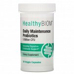 HealthyBiom, Пробиотики для ежедневной поддержки, 5 млрд КОЕ, 90 растительных капсул