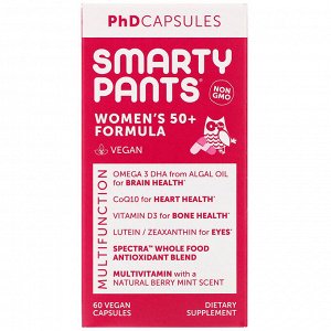 SmartyPants, Women&#x27 - s 50+ Formula, 60 Vegan Capsules