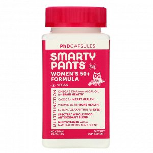 SmartyPants, Women&#x27 - s 50+ Formula, 60 Vegan Capsules