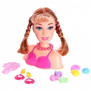 Кукла-манекен для создания причёсок «Карина», с аксессуарами