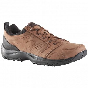 Кроссовки для активной ходьбы мужские Nakuru Confort кожаные коричневые NEWFEEL
