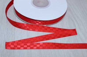 Декоративная лента (красный), 10мм * 20 ярдов (+-1)