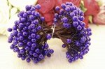 Ягода (сине-фиолетовый),  8мм, одна связка 500 ягод
                        							В наличии