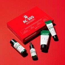 Some By Mi AC SOS AHA-BHA-PHA 30 Days Miracle AC SOS Kit - Мини набор из 4 предметов для проблемной и склонной к жирности коже