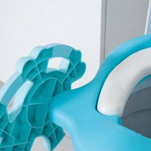 Детская накладка - сиденье на унитаз «Морской конёк», цвет голубой