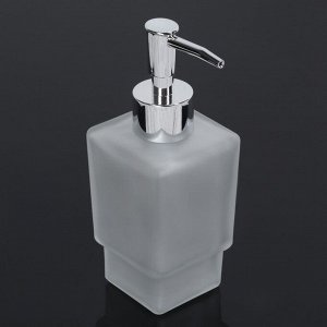 Дозатор для жидкого мыла «Квадро», 250 мл, стекло, матовый