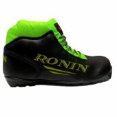 S223 Ботинки лыжные Ronin, р-р 37, под крепление NNN, АКЦИЯ! черн-зелен, морозоуст PU, в сумочке