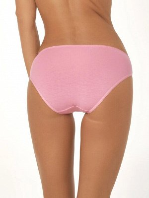 LUI et ELLE EC0373 rose bonbon Женские трусы слипы с кружевными элементами по бокам