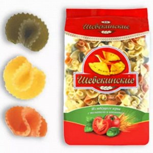 Макаронные изделия Шебекинские N4105 грибочки "Три цвета" (16 * 0,350).