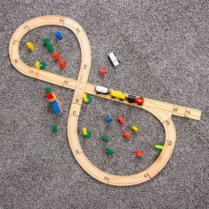 Деревянная игрушка «Железная дорога» 37х24х6 см