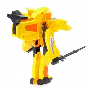 Робот «Бластер», трансформируется в робота, стреляет мягкими пулями, цвет жёлтый