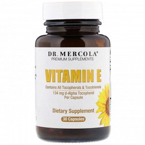 Dr. Mercola, Витамин E, 30 капсул