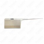 Расчёска для мелирования Veil White широкая, пластиковый хвост