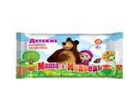 Влажные салфетки Маша и Медведь детские в упаковке 20шт