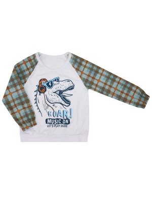 30086 Пижама: джемпер брюки "Синий динозавр" для мальчика