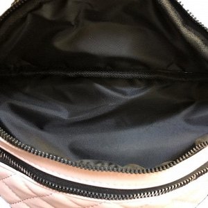 Поясная сумочка Co_Charel из эко-кожи стёганая карамельного цвета.