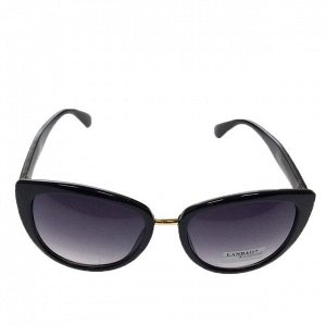 Стильные женские очки вайфареры Ritmo чёрного цвета с чёрными линзами.