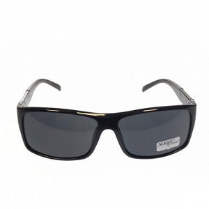 Стильные мужские очки Taron чёрного цвета с чёрными линзами.
