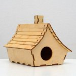 Скворечник &quot;Косая избушка&quot; 13,5 х 17 х 12 см