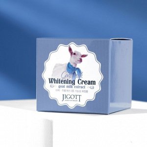 Увлажняющий крем для лица с экстрактом козьего молока JIGOTT Goat Milk Whitening Cream, 70 мл