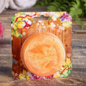 Мыло с мочалкой из люфы "Тропический апельсин", "Добропаровъ", 100 гр