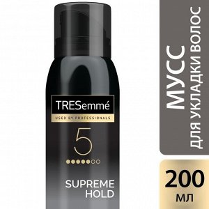 Мусс для укладки волос Tresemme Supreme Hold, упругая фиксация, 200 мл