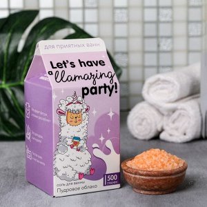 Beauty FOX Соль в коробке молоко Let&#039;s have a Llamazing party, 500 г