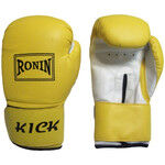 YB-739D+ Перчатки Ronin Kick 12унц СПЕЦПРЕДЛОЖЕНИЕ! желтые снаружи, белые внутри, боксерские PU