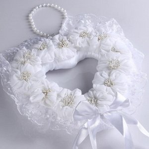 Свадебная декорация "Сердце", белая 25*7*27см