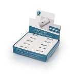 Ластик 45х17х10 мм белый прямоугольный ПВХ ERWL LITE {Китай}
