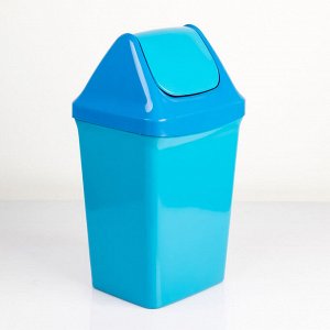 Ведро для мусора с плавающией крышкой, 15 л, цвет МИКС